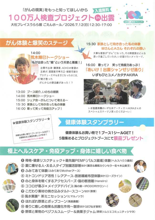 100万人検査プロジェクト（裏）